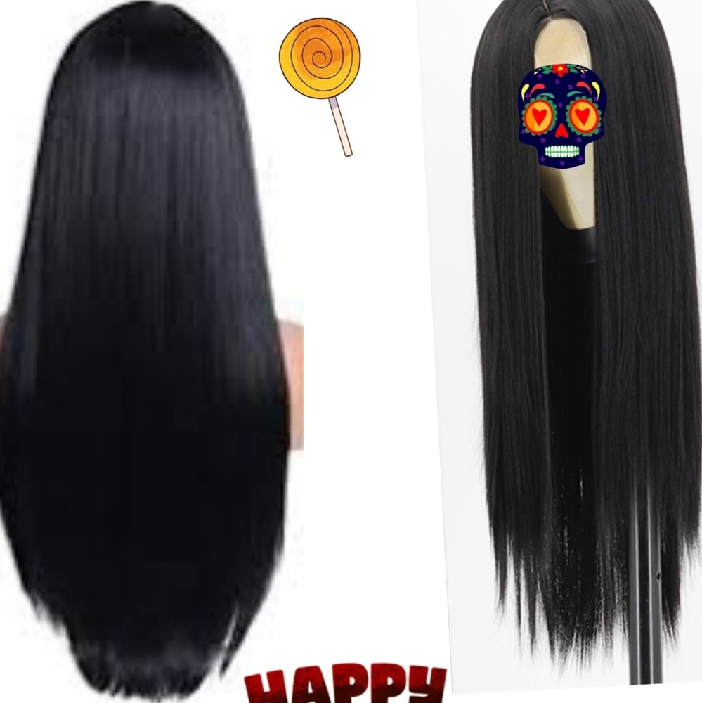 Black wig lace front 2x2